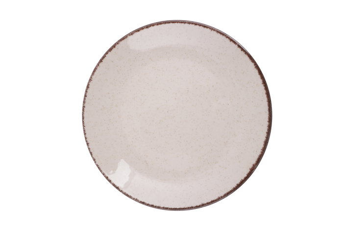 Hermia CXEO24Y2730P02 Vajilla de Porcelana 24 Piezas Color Canela Apta Lavavajillas Microondas